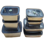 S/STEEL STORAGE BOX-1000ML-22.5X15X5CM