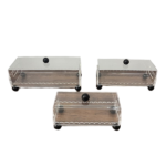 ACRYLIC CANDY BOX W/LID-35.5X15.5X12CM