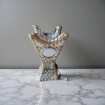 BURNER SILVER W/ROUND GLASS