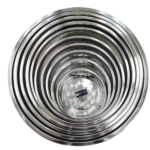 S/STEEL ROUND TRAY-40CM