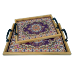 RAMADAN SERVING TRAY W/HANDLE-33.5X23.5X2CM