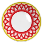 CERAMIC ROUND PLATE-30X4CM-1X6