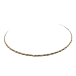 GLASS ROUND PLATE W/GOLD LINE -20.5X20.5X2CM