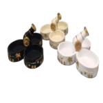 RAMADAN DIVIDED DESSERT PLATE -18.5X17.5X9