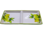 LEMON DESIGN CERAMIC PARTITION PLATE-27X16CM