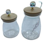 GLASS JAR W/COVER-11X16