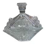 GLASS CANDY JAR WITH LID-10.5X11X12.8