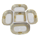 5PART CERAMIC DISH-31X31X3.5CM