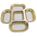 5PART CERAMIC DISH-31X31X3.6CM