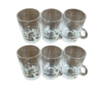 6X8CM GLASS TEA CUP 6PCS SET