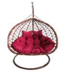 SWING CHAIR 3 CTN SET - 132X118X75CM-CUS-RED-B40