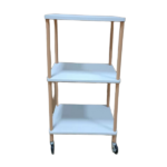 3-TIER WOOD SHELF-WHITE-400X300X745MM