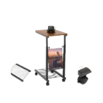CONSOLE TABLE-BLACK-480X300X(595-800)MM