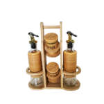 KITCHEN SPICE JAR WITH STAND 5 PCS SET